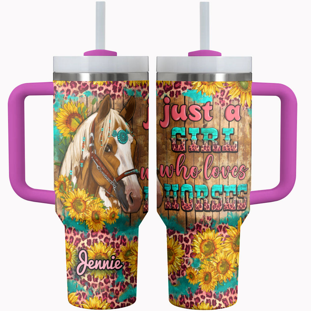 Horse Tumbler Shineful Equine Enthusiast Personalized