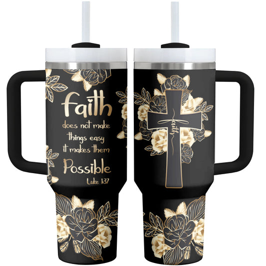 Dieu Tumbler Shineful Faith Blossoms (La foi rayonnante)