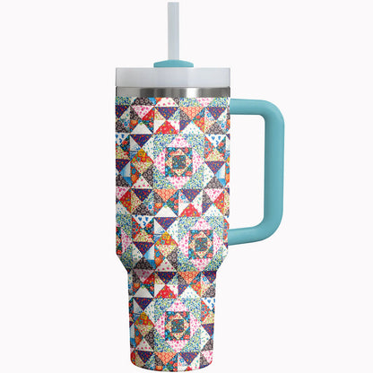 Quilting Tumbler Shineful QuiltedWhimsy Patterned