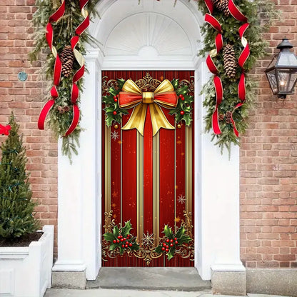 Shineful Door Cover Christmas Card Background