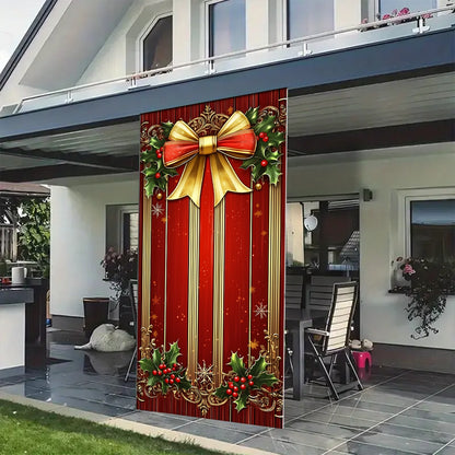 Shineful Door Cover Christmas Card Background