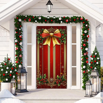 Shineful Door Cover Christmas Card Background