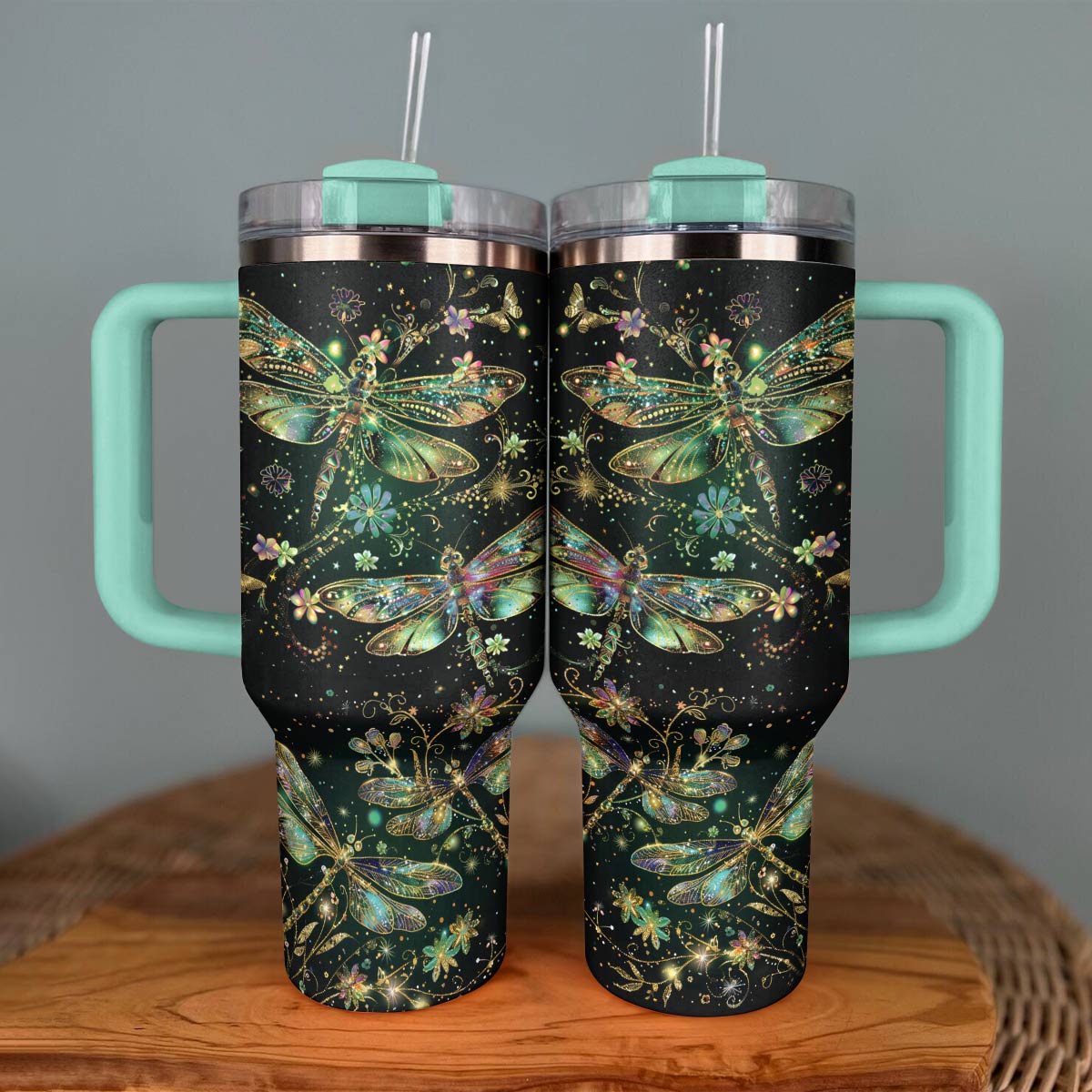 Shineful Tumbler Gorgeous Dragonflies Lovely