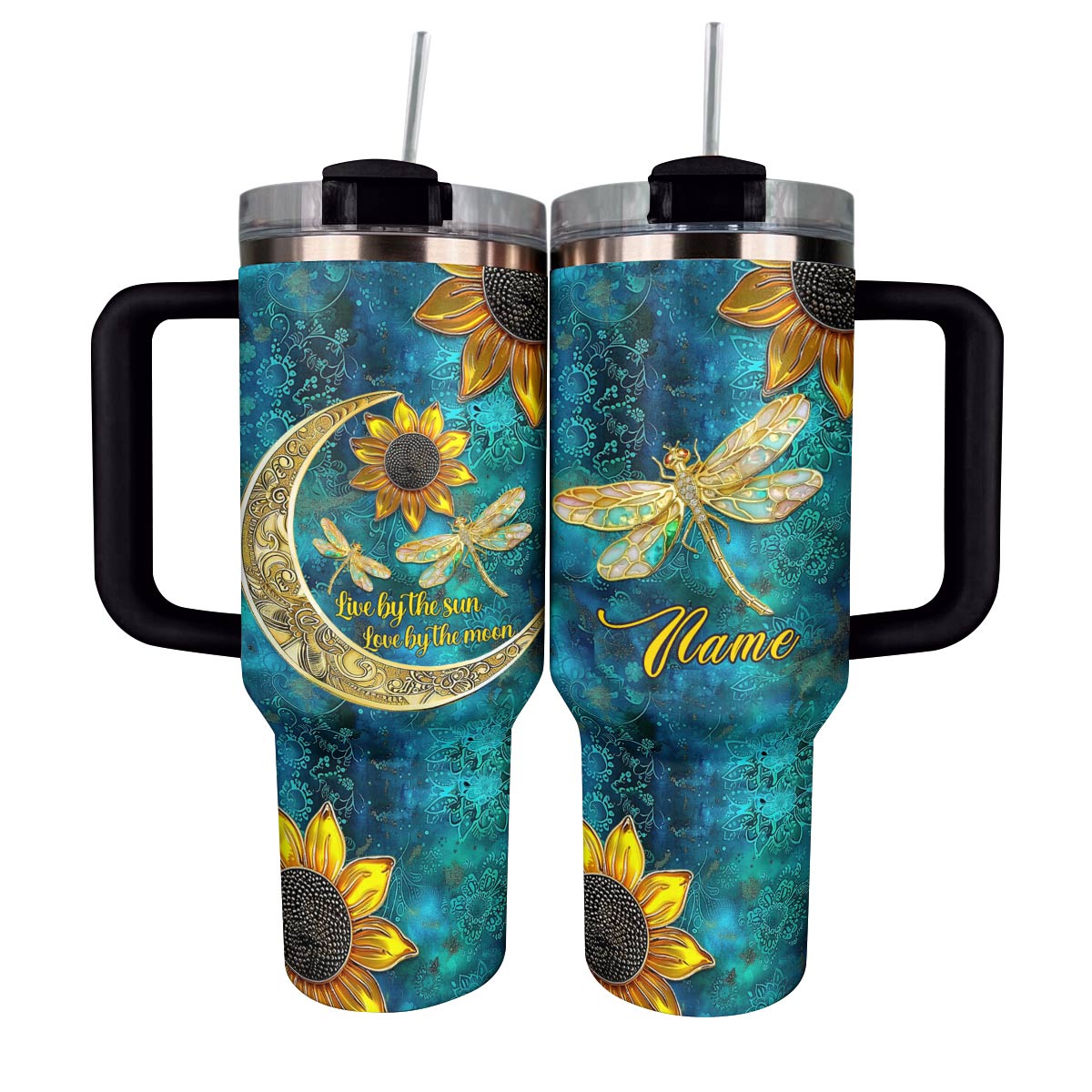 Shineful Tumbler Personalized Live By The Sun Love By The Moon Lovely