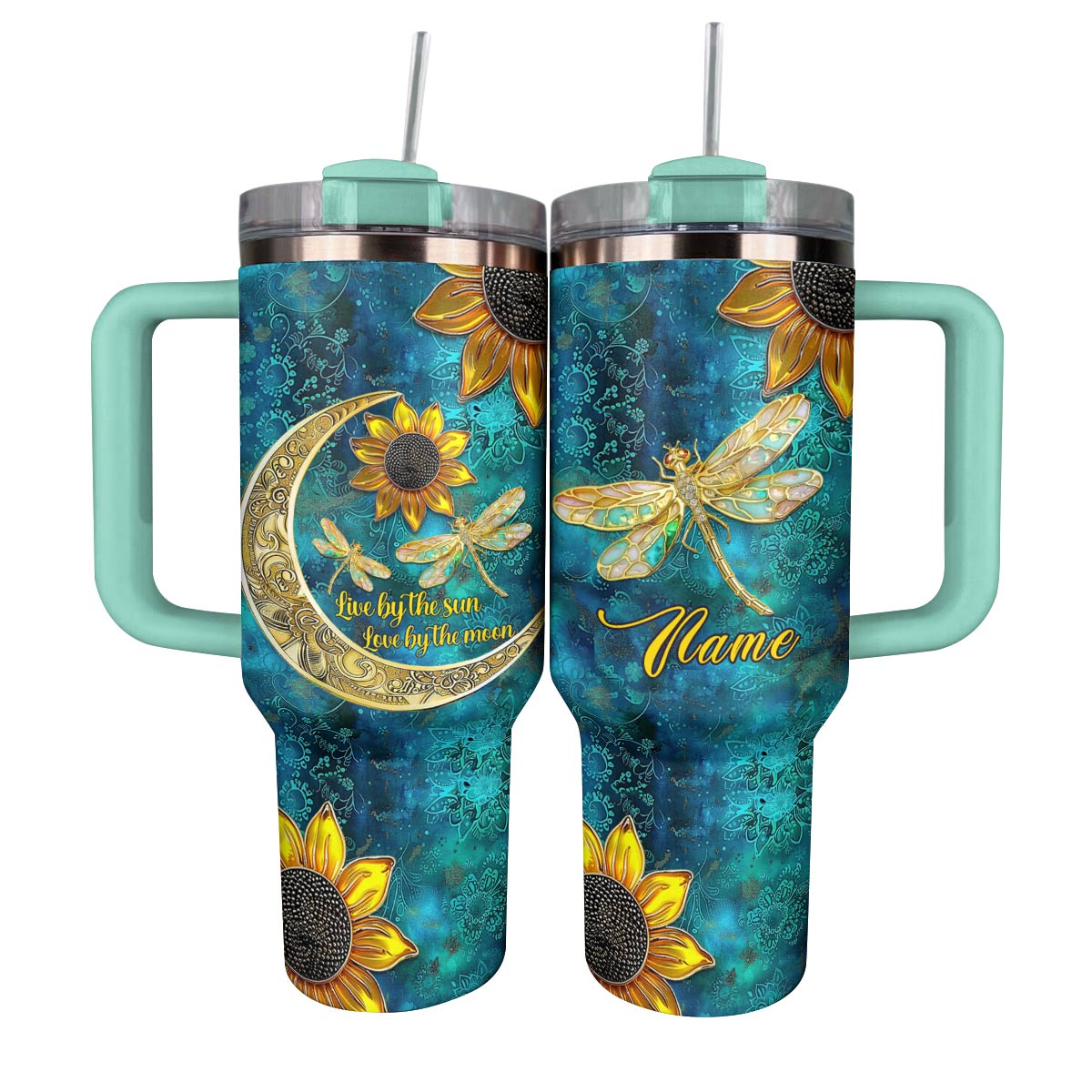 Shineful Tumbler Personalized Live By The Sun Love By The Moon Lovely