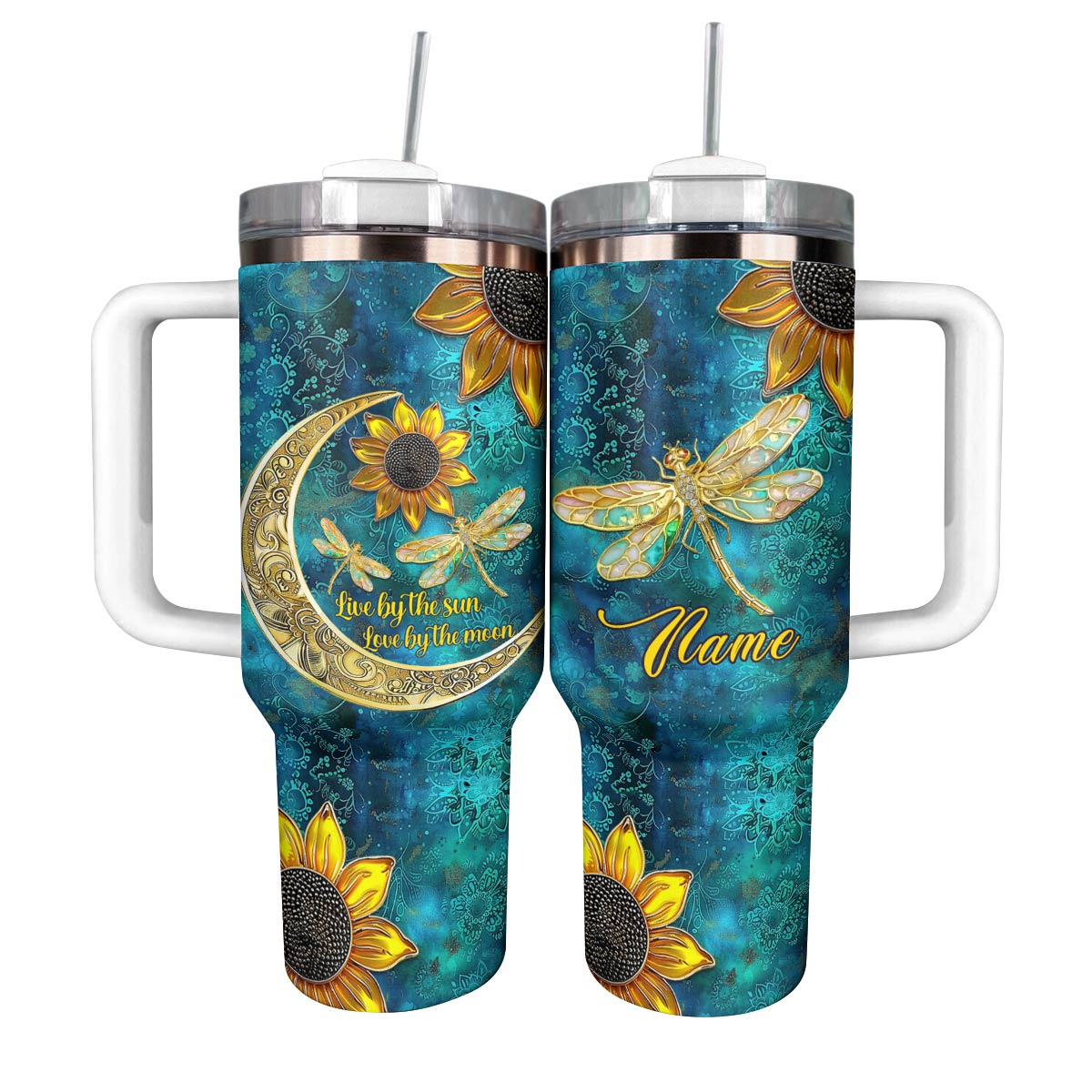 Shineful Tumbler Personalized Live By The Sun Love By The Moon Lovely