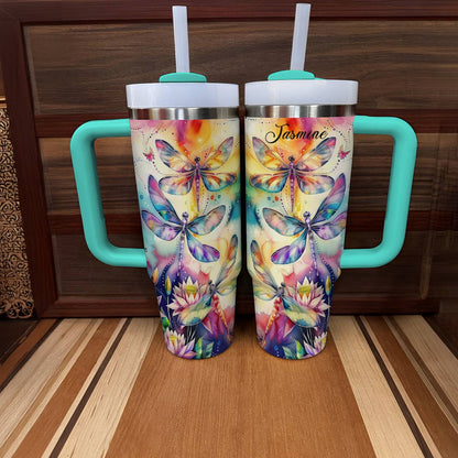 Shineful Personalized Tumbler Charming Dragonflies