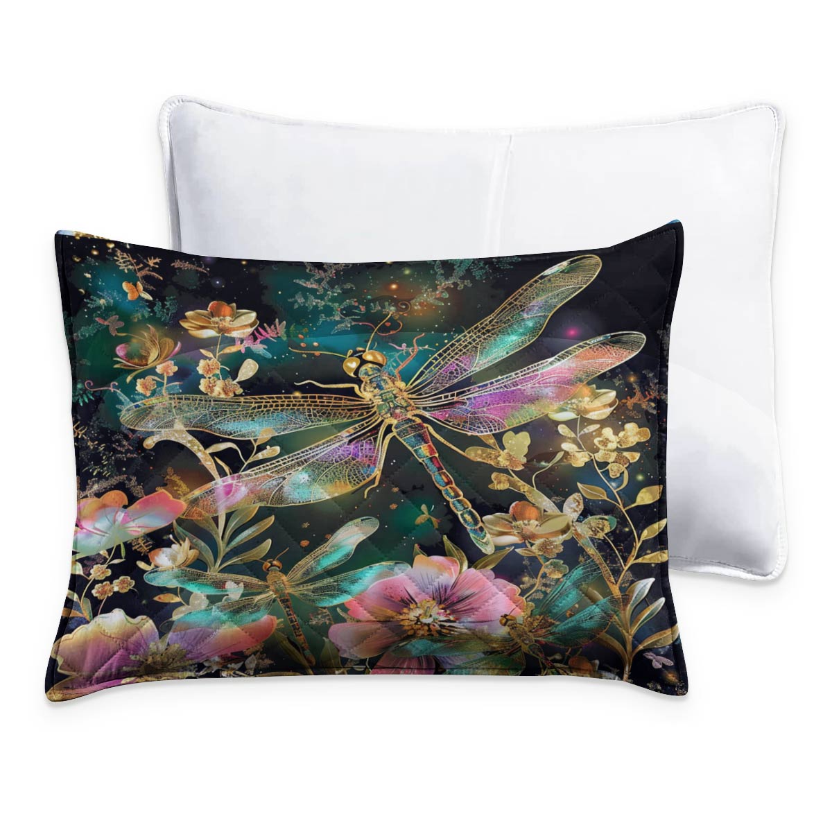 Shineful All Season Quilt 3-Piece Set Nature Mysterious Dragonflies