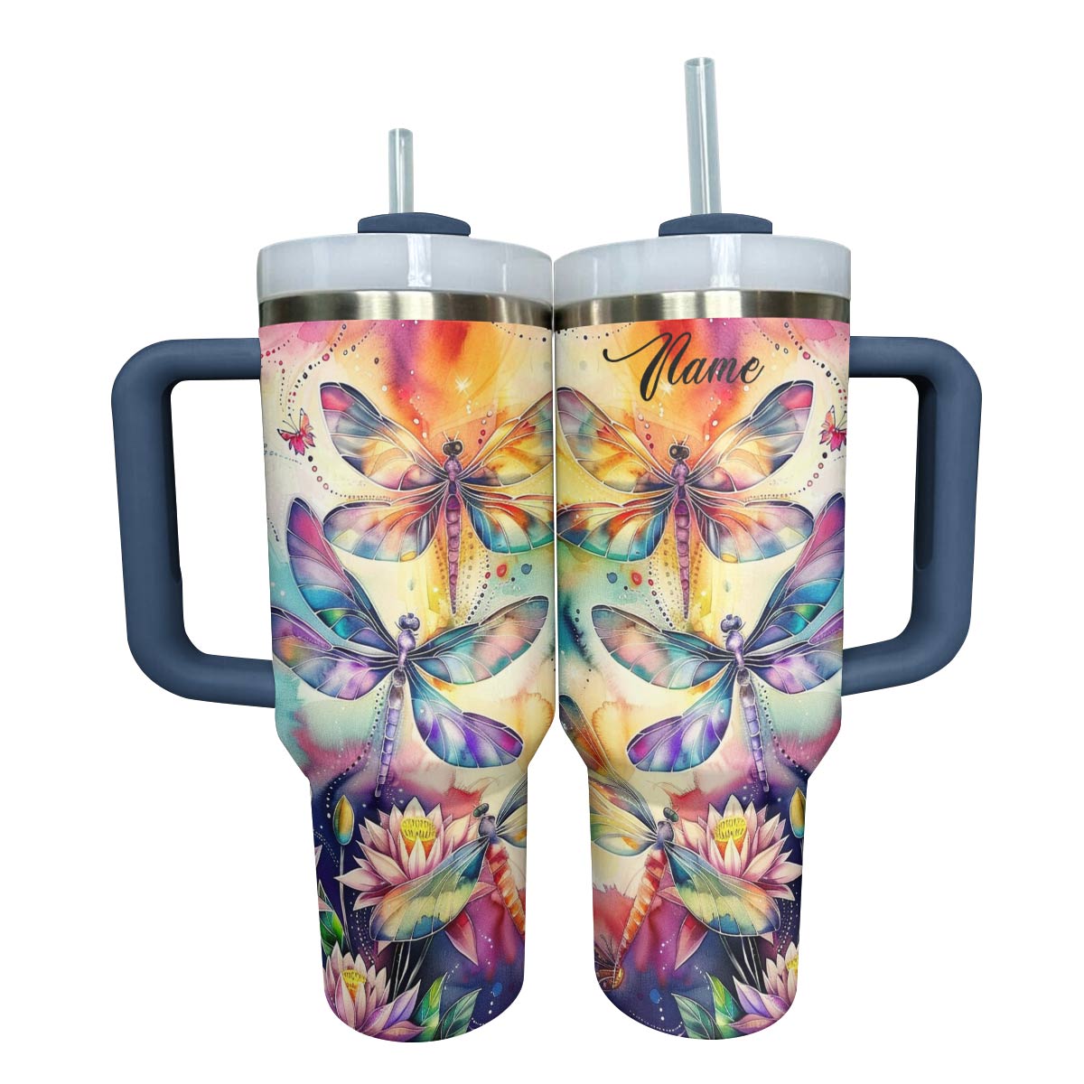 Shineful Personalized Tumbler Charming Dragonflies