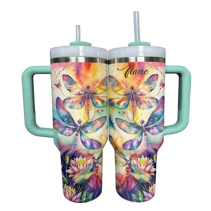 Shineful Personalized Tumbler Charming Dragonflies