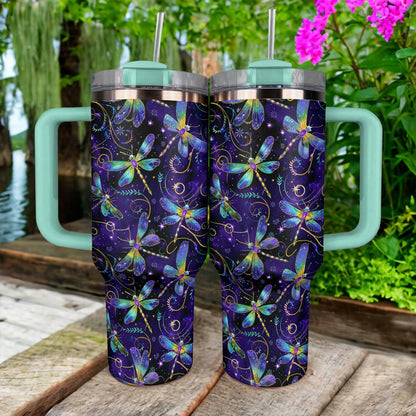 Shineful Tumbler Nature Mysterious Dragonflies