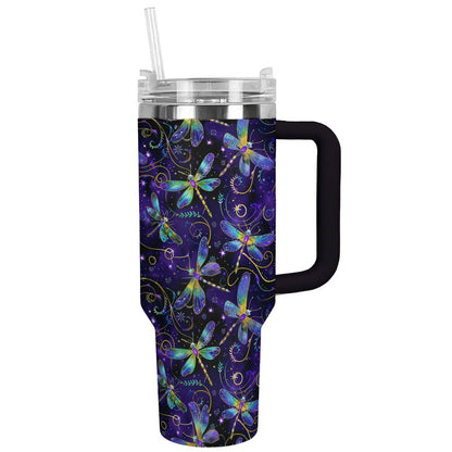 Shineful Tumbler Nature Mysterious Dragonflies