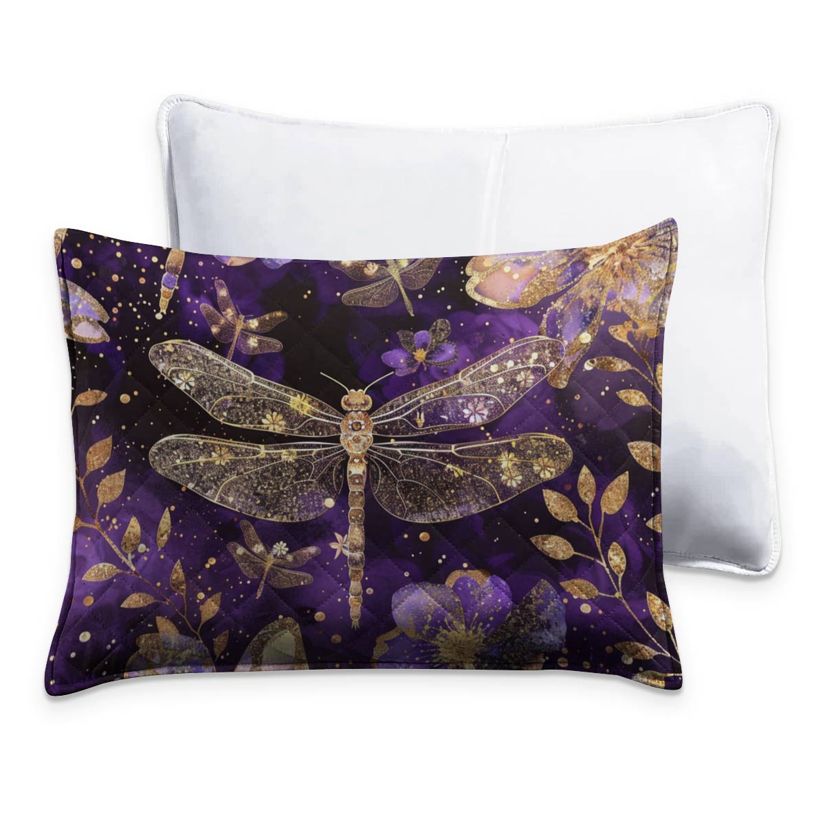 Shineful All Season Quilt 3-Piece Set Elegant Dragonflies