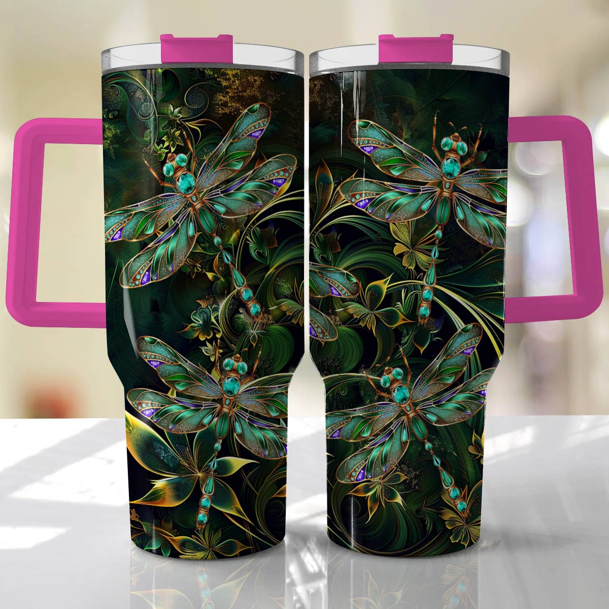 Shineful Tumbler Magical Dragonflies