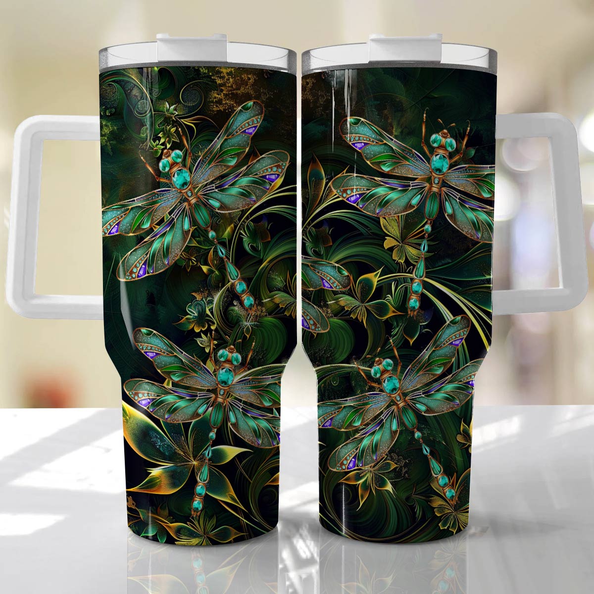 Shineful Tumbler Magical Dragonflies