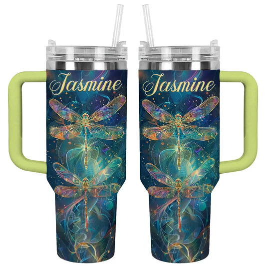 Shineful Tumbler Personalized Enchanted Dragonfly