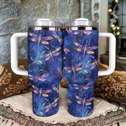 Shineful Tumbler Starry Night Dragonfly