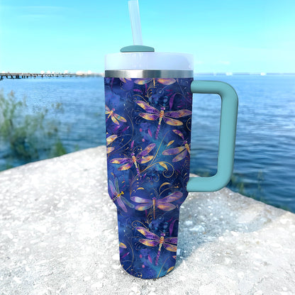 Shineful Tumbler Starry Night Dragonfly