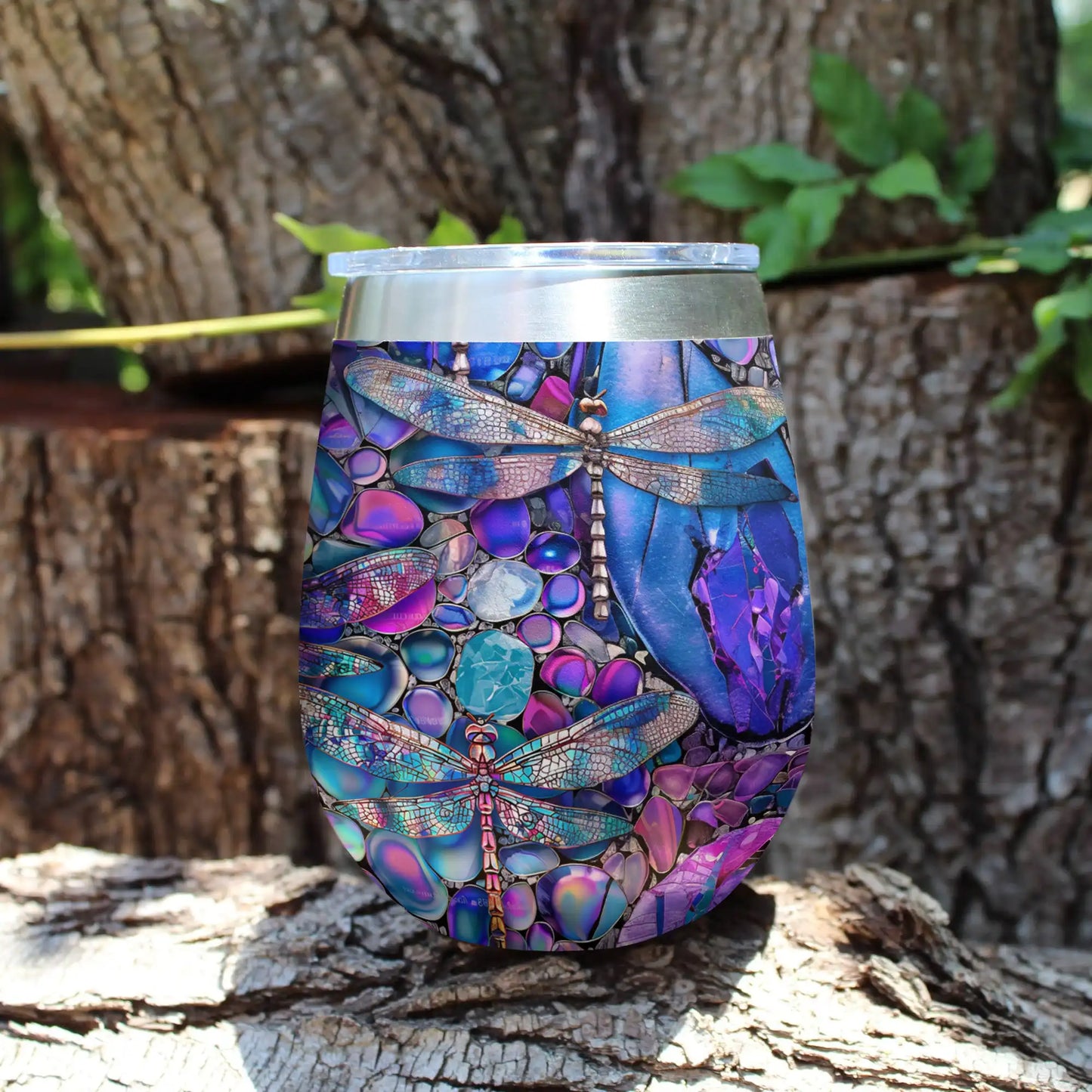 Shineful Wine Tumbler Beautiful Of Dragonfly