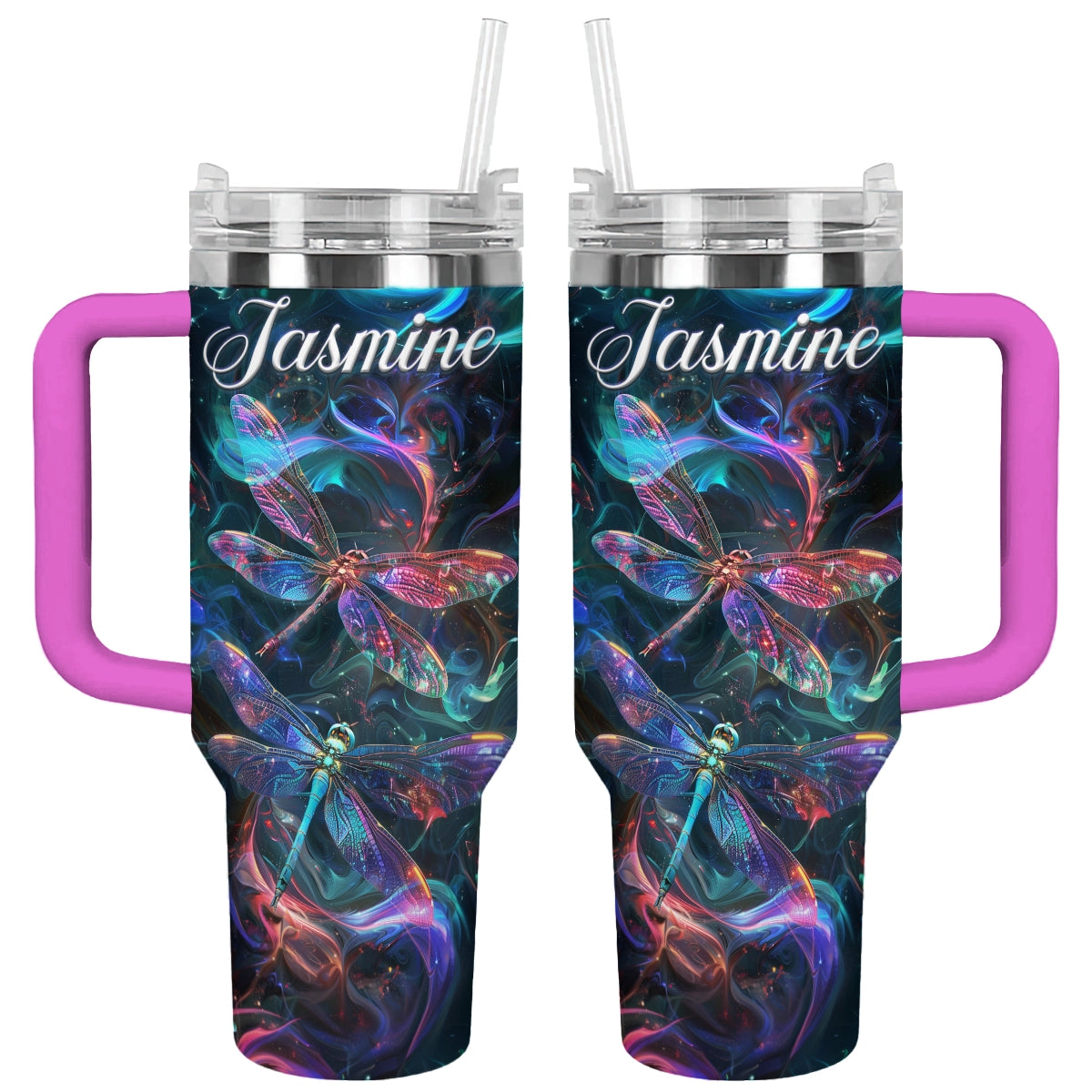 Shineful Tumbler Personalized Vibrant Dragonfly