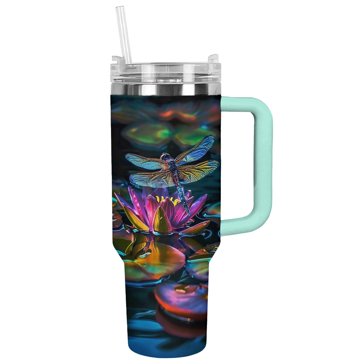 Shineful Tumbler Dragonfly Lotus Serenity