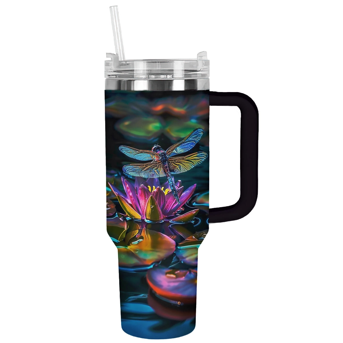 Shineful Tumbler Dragonfly Lotus Serenity