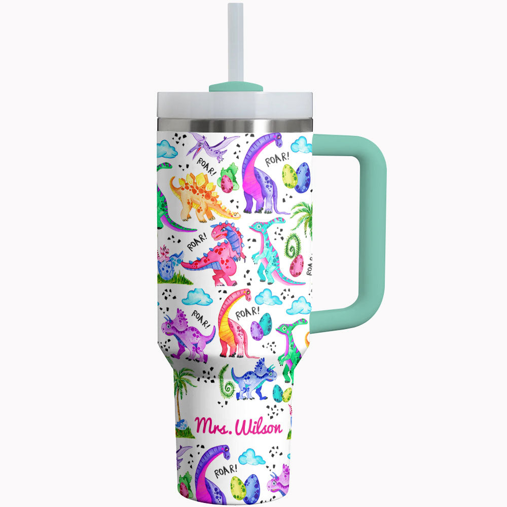 Dinosaur Shineful Tumbler Rainbow Rex