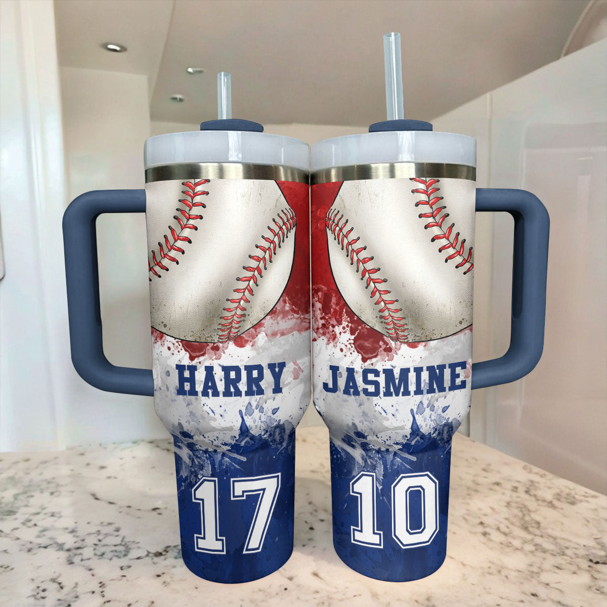 Shineful Personalized Tumbler Strength Baseball