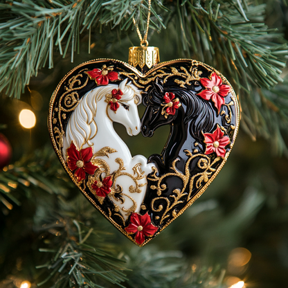 Shineful 2D Acrylic Ornament Equestrian Love