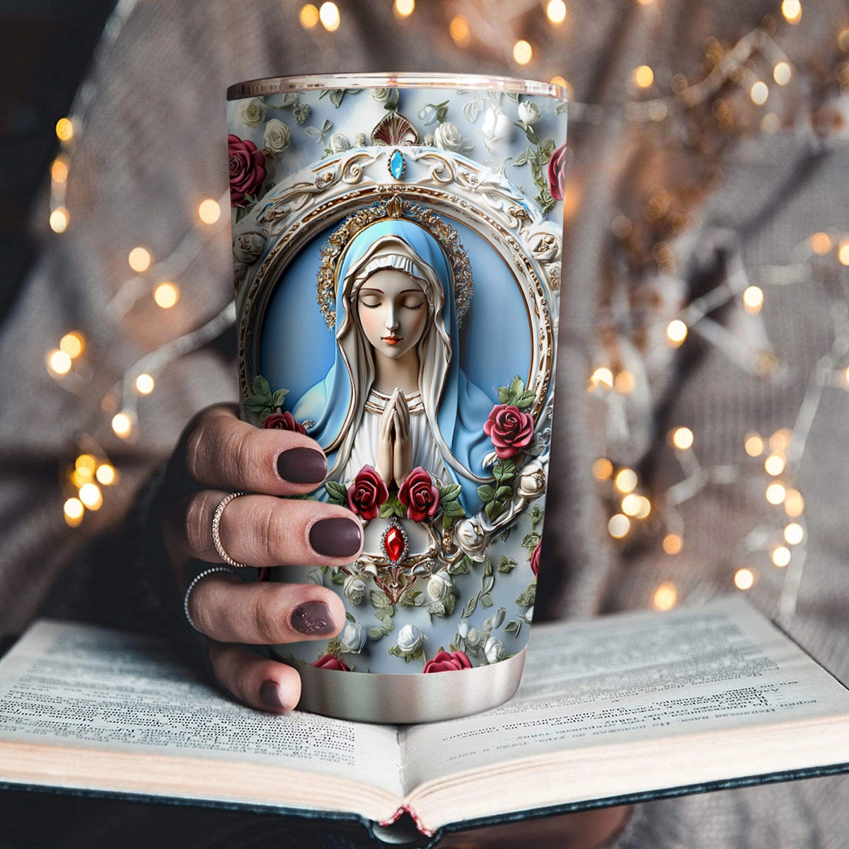 Shineful 20oz Tumbler - Sacred Heart Virgin Mary