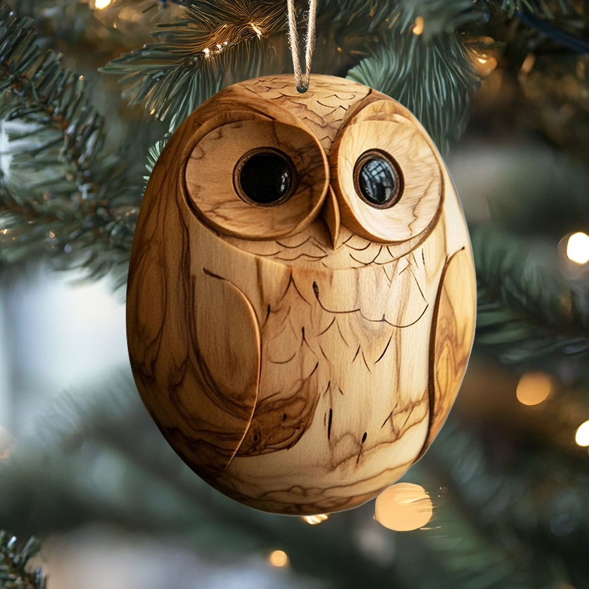 Shineful 2D Acrylic Ornament Whimsical Woodland Owls Set