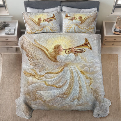 Shineful All Season Quilt 3-Piece Set - Heavenly Trumpet