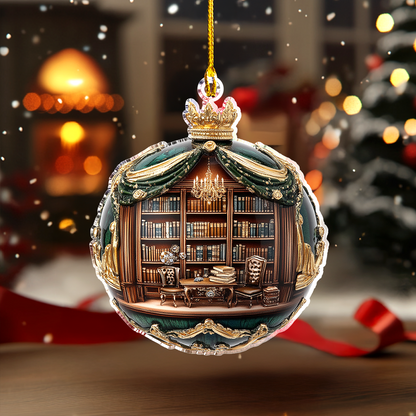 Shineful 2D Acrylic Ornament Cozy Book Nook