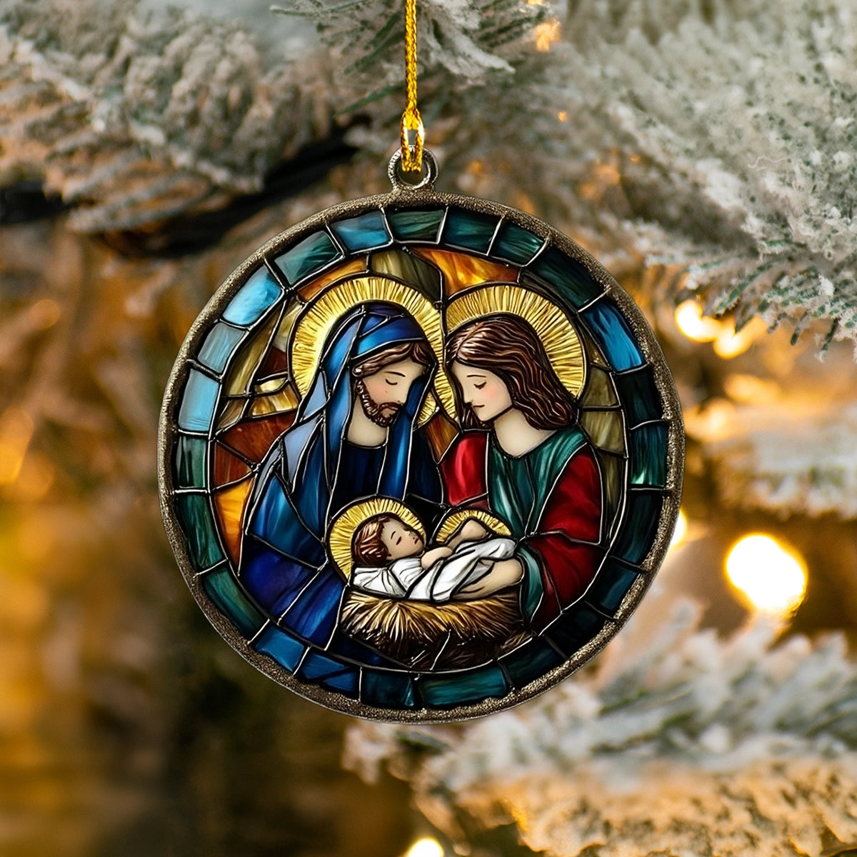 Shineful Acrylic Ornament Holy Christmas Blessings