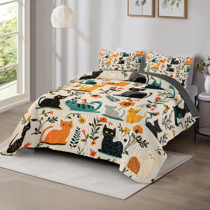 Shineful All Season Quilt 3-teiliges Set - Purrfect Dreams Cat 