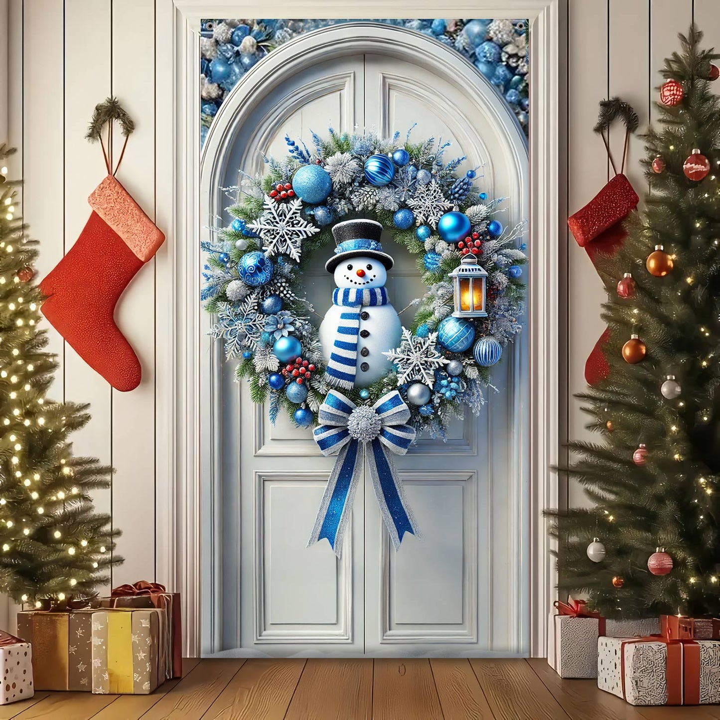 Shineful Door Cover Jingle All the Way