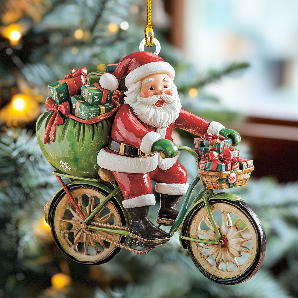 Shineful 2D Acrylic Ornament - Santa's Holiday Ride