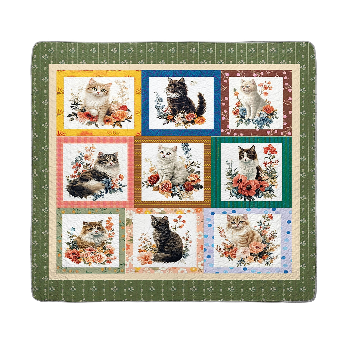 Shineful All Season Quilt 3-Piece Set - Purr-fectly Cozy Cat