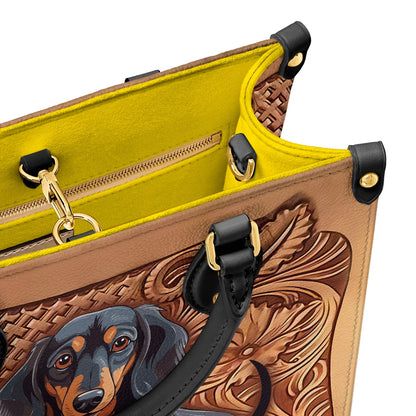 Shineful Leather Bag Dachshund Strength