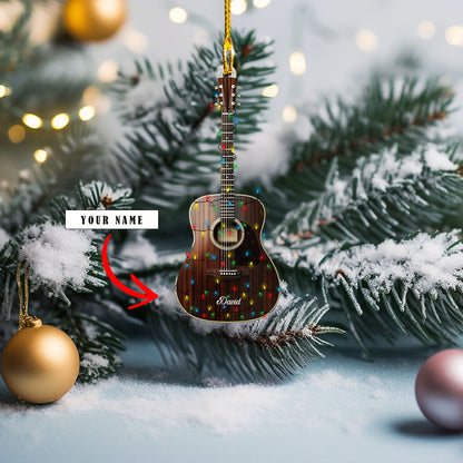 Shineful 2D Acrylic Ornament Personalized Dreadnought Acoustic Guitar Collection