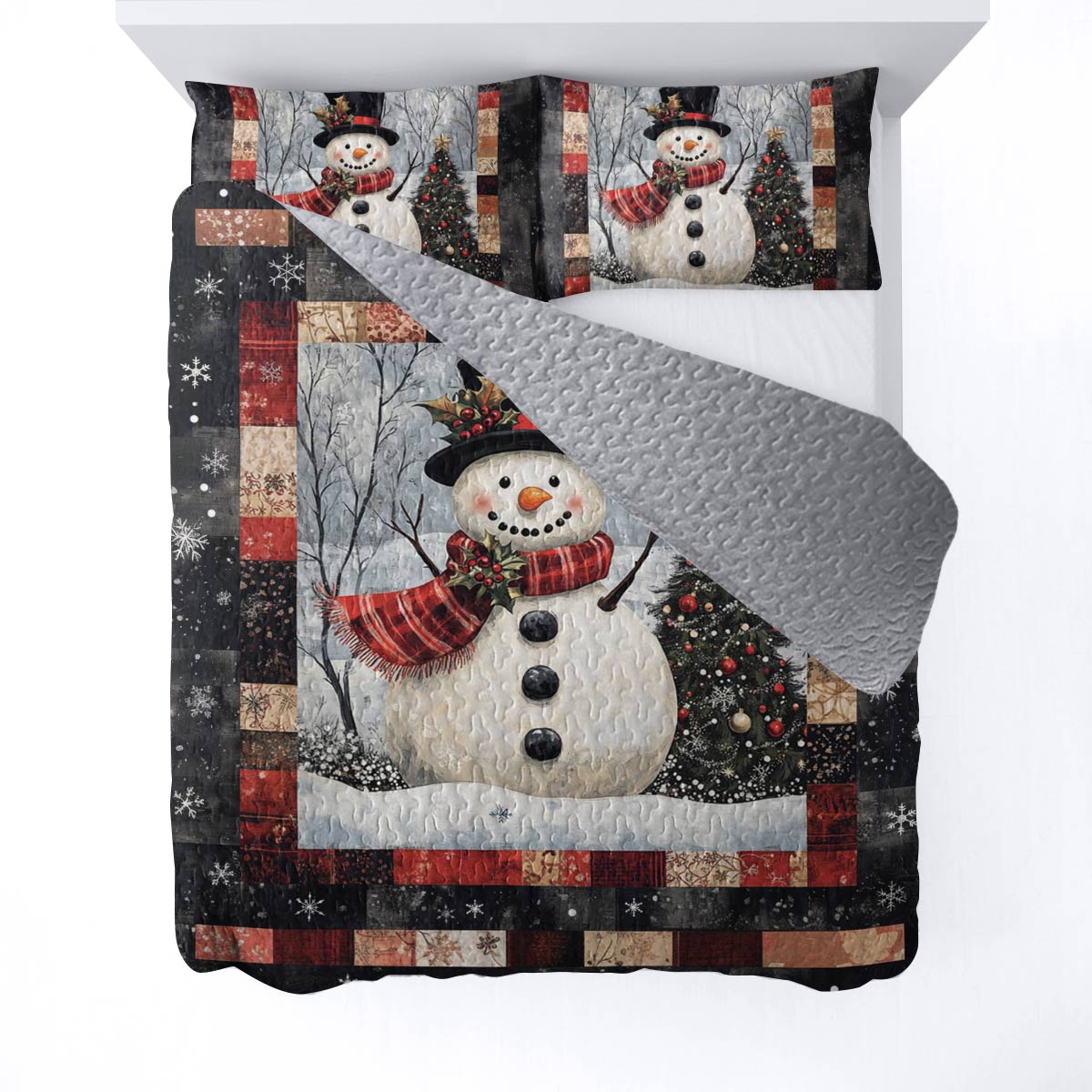 Shineful All Season Quilt 3-teiliges Set Jolly Snowman 