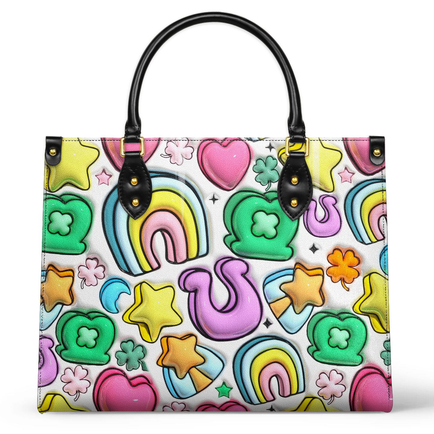 Shineful Leather Bag Lucky Charms