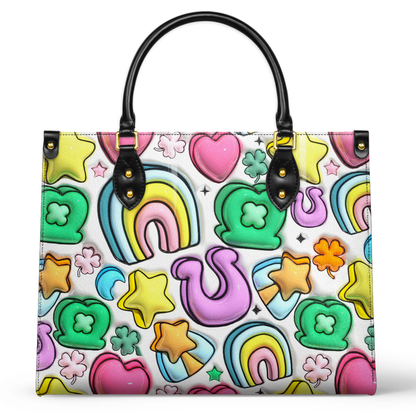 Shineful Leather Bag Lucky Charms