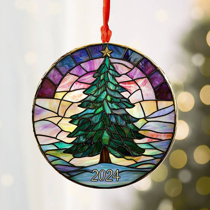 Shineful 2D Acrylic Ornament Vintage Christmas Tree