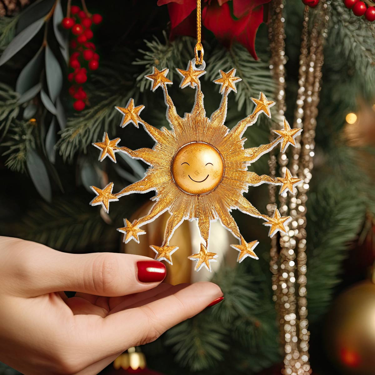 Shineful Acrylic Ornament Golden Sun