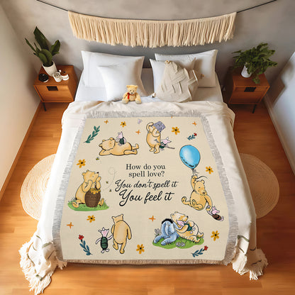 Shineful Woven Tapestry Throw Blanket - Pooh The Love