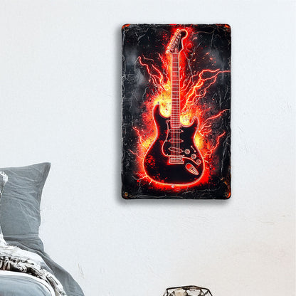 Shineful 2D Metal Sign - Electrify Guitar Metal Sign