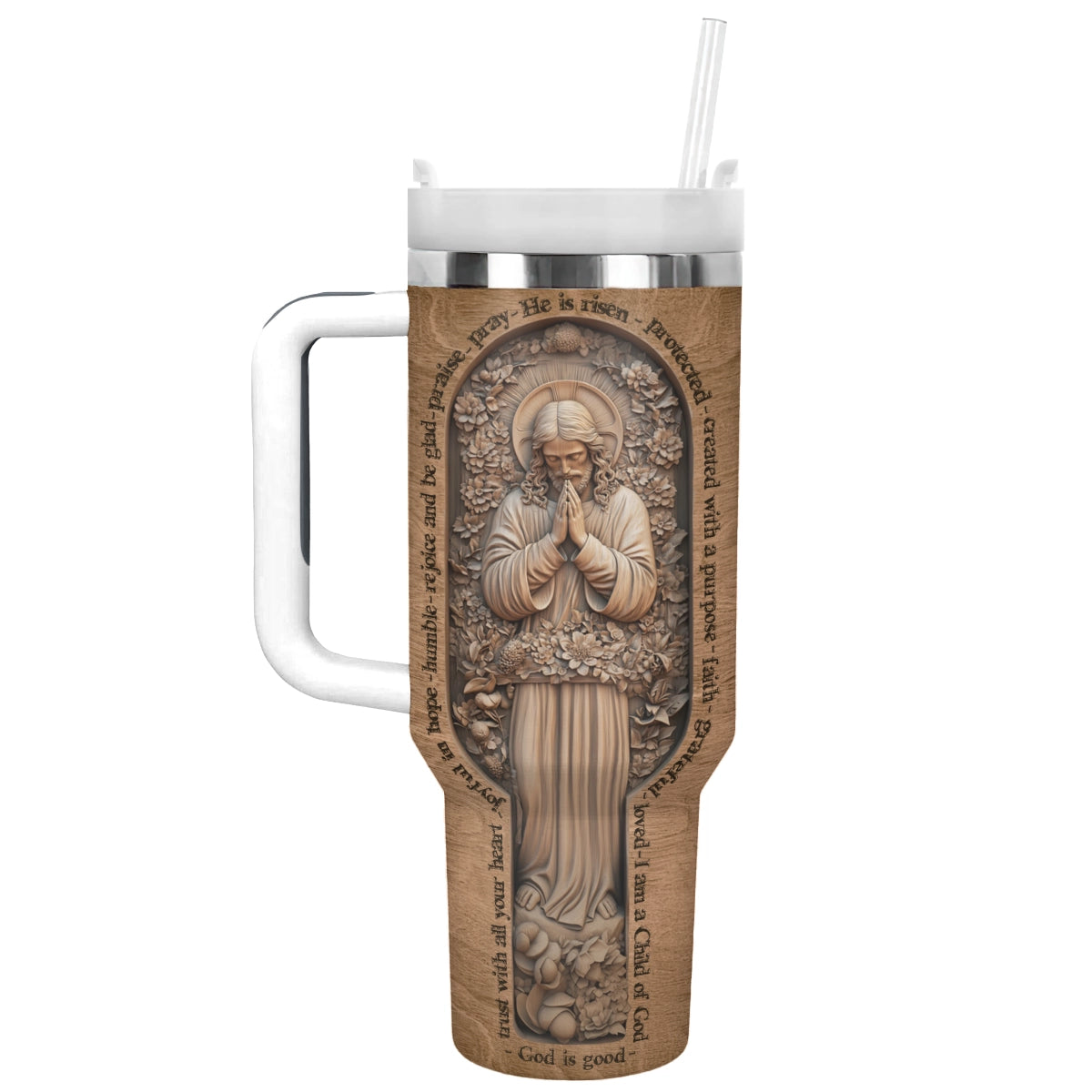 Versets bibliques en bois Shineful Tumbler