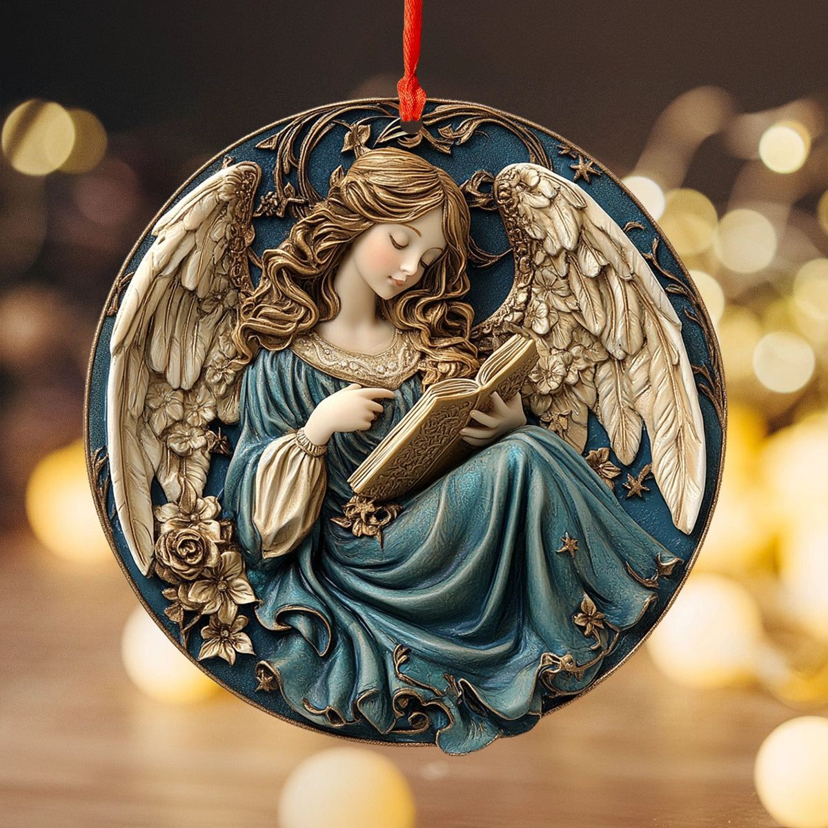 Shineful 2D Acrylic Ornament Angel's Serenity Christmas