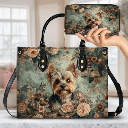 Shineful Leather Bag Yorkie Blossom Luxe